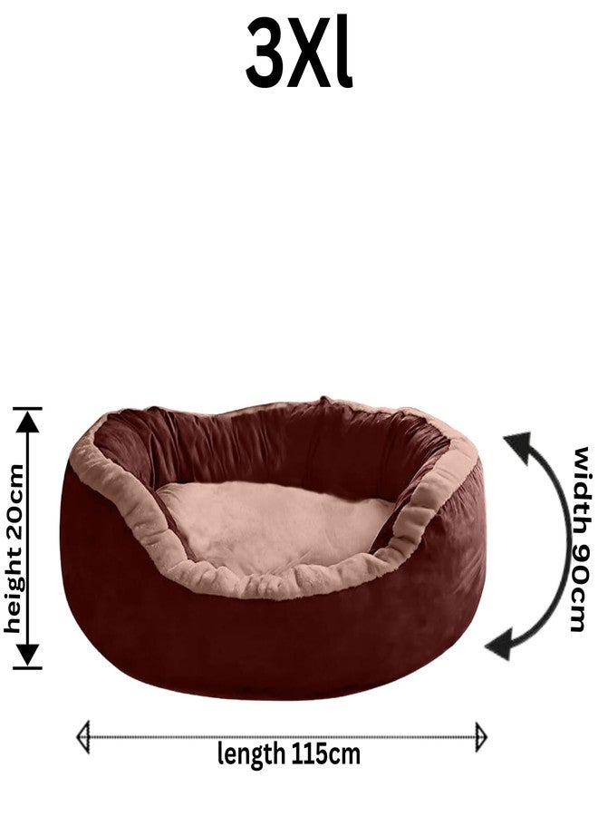 DRILLY Premium Fur XXXL Dog Bed for Extra Large Dogs Washable-Orthopedic Big Dog Beds | Big Breed | | Giant Human Dog Bed (3XL) - Image 4